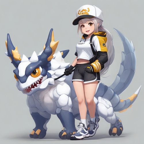 DreamShaper v5 female Trainer with cute white fourlegged crypt 1.jpg