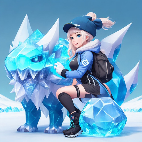 DreamShaper v5 female Trainer with cute ice fourlegged cryptom 1.jpg