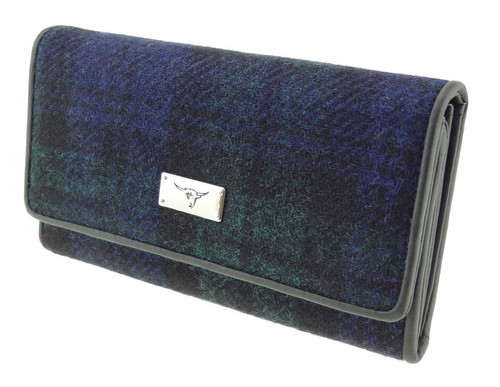women s harris tweed long purse in black watch lb2000 col60 4940 p.jpg