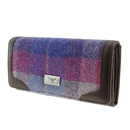 women s harris tweed bute long purse in purple pink tartan lb2000 col47 8652 p.jpg