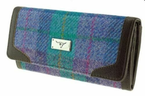 women s harris tweed bute long purse in green purple check lb2000 col79 4942 p.jpg