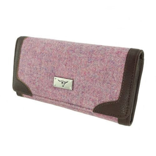 women s harris tweed bute long purse in plain pink lb2000 col111 8659 p.jpg