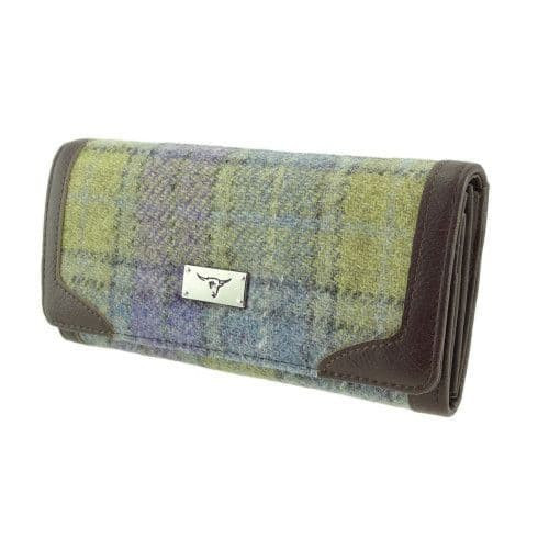 women s harris tweed bute long purse in muted lilac green check lb2000 col112 8660 p.jpg