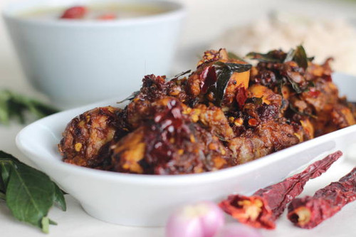 Homemade Chicken chilli prepared in desi style with 5 ingredients. A simple chicken recipe with whol.jpg