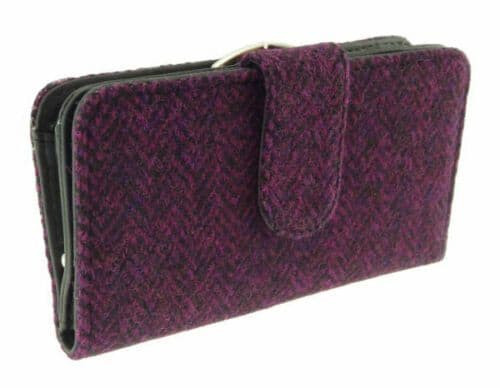 harris tweed iona long clasp purse in burgundy herringbone lb2001 col67 4955 p.jpg