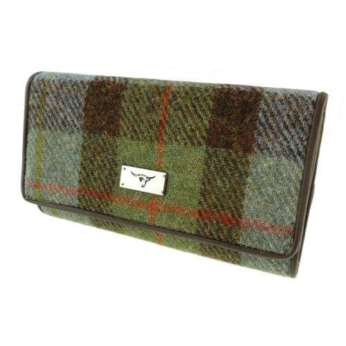 women s harris tweed tiree flap over long wallet purse in macleod tartan lb2106 col 15 5027 p.jpg