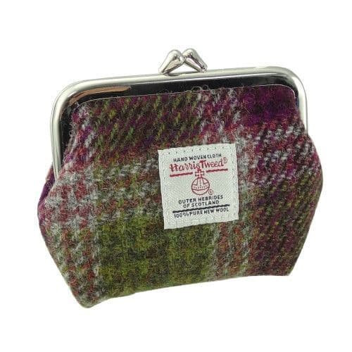 ladies harris tweed eigg small clasp purse in heather check tartan lb2035 col125 8473 p.jpg