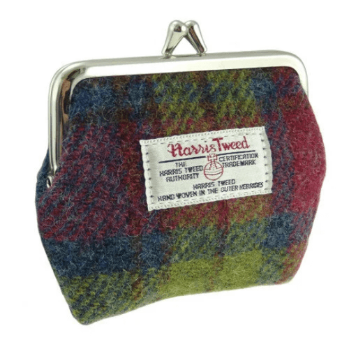 ladies harris tweed eigg small clasp purse in multi colour tartan lb2035 col46 8424 p.png