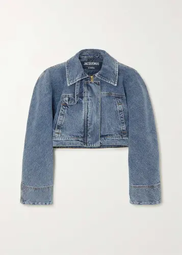 JACQUEMUS Cropped Denim Jacket.webp