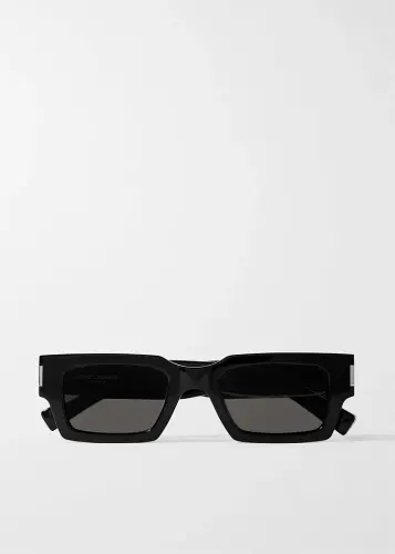 SAINT LAURENT Rectangle frame acetate sunglasses.webp