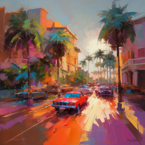 mhoydich a painting with palm trees in the sun in the style of 8f90d40a b3ef 4664 8036 9e704643eb5b.png