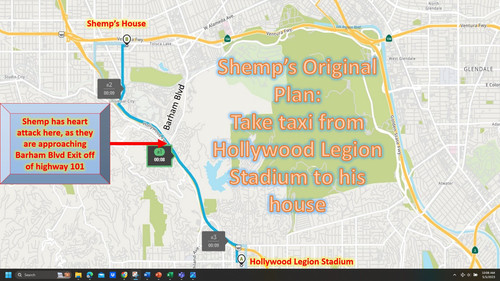 Shemp's original plan drive from the fights to his house