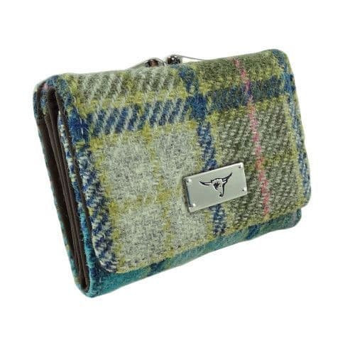 ladies harris tweed clasp purse unst in turquoise tartan lb2113 col122 8482 p.jpg