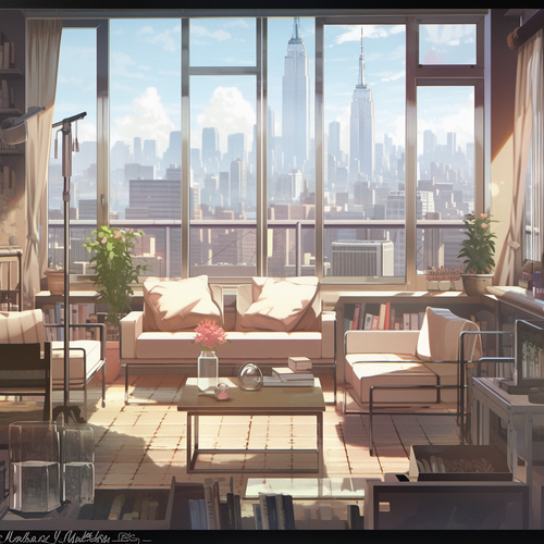 mhoydich the room has green walls in the style of realistic cit 0f900424 e03f 47ce 8a36 6eb90eaacd08.png