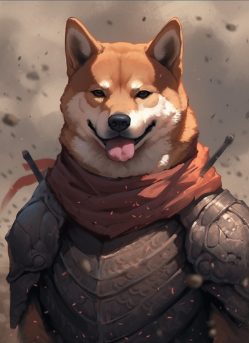 mhoydich paints of the doge painting in the style of strong fac 896b7117 c03a 46ee 958e b5475d7dd83c.png