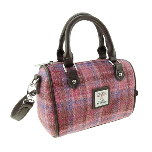 harris tweed kilbride mini bowling bag in pink check lb1203 col103 brand new 7661 p.jpg