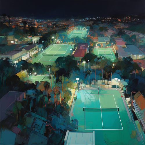 mhoydich leah benes tennis court at night oil on canvas 1999 in ff3d3a5a 3110 4fed b623 1fa981489f85.png