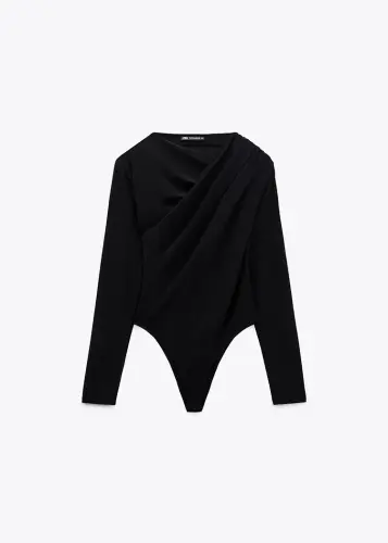 Zara DRAPED BODYSUIT.webp