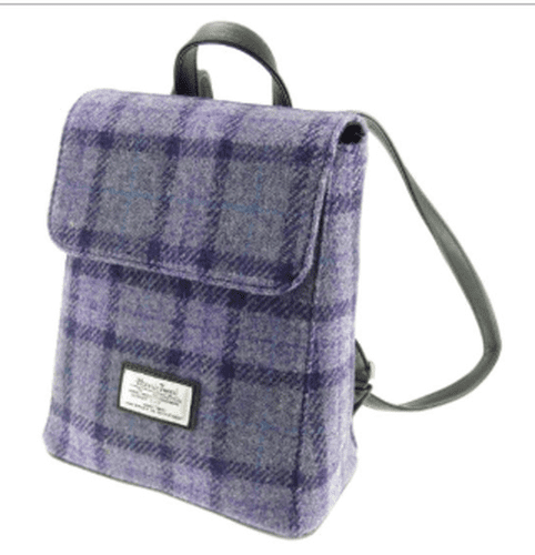 harris tweed tummel mini backpack in bold purple check 4886 p.png