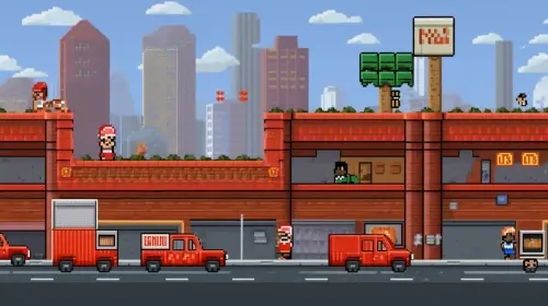 Manu23 Super Mario Bros Nintendo NES style on a GTA V decorum. 5dde5a8a 326d 45f2 a8c1 84642c3c1065.webp