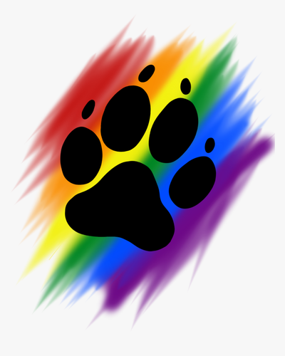 108 1089991 rainbow brush paw print png download rainbow paw.png