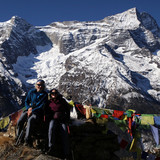 Shamdanam Ragpa Danda ridge with karyolung 6511m the highest point on the right