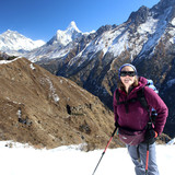 Everest on the left in the back ground