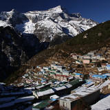 Namche Bazaar and karyolung 6511m in the background