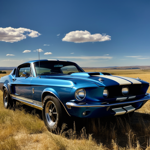 goddesswhite A realistic photograph of a 1967 Ford Mustang GT50 623c5aee fbc0 42f7 a3e3 3c3110d8a9b9.png