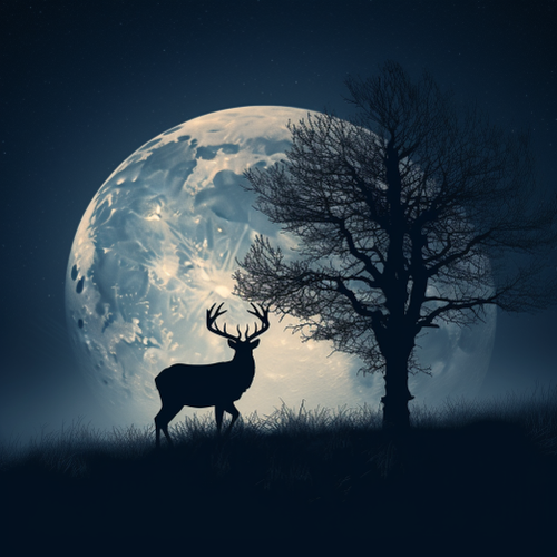 goddesswhite Create a beautiful scene of a majestic deer standi e0ae209b 5692 46f1 86a3 019f6172b921.png