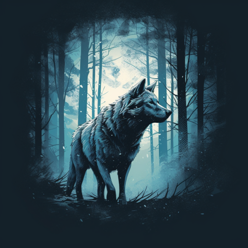 goddesswhite Create a hyper realistic image of a wolf in silhou 78210a77 a6e7 444d 9df8 4b0b739cd6d7.png