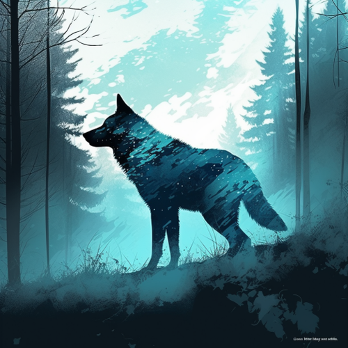 goddesswhite Create a hyper realistic image of a wolf in silhou 512156a7 71c1 451a 9773 3f78ef60dbee.png