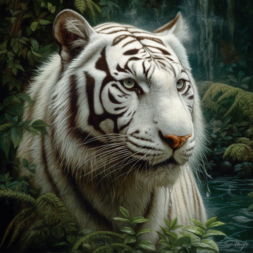 goddesswhite Create a hyper realistic painting of a majestic wh b5335b4a 666b 43a4 97bf 09e5f9f671e5.png