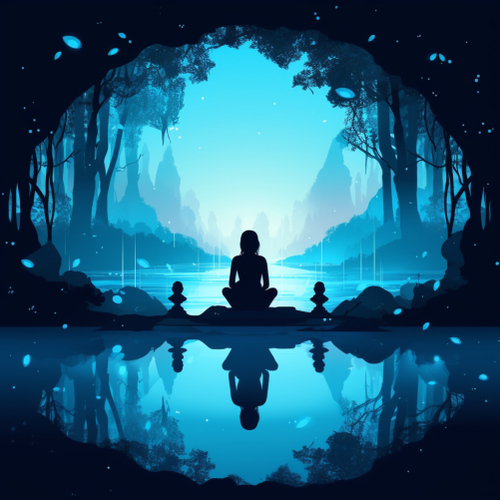 goddesswhite Create a serene and meditative scene with silhouet f2fc7fb4 6bdf 4dfa 88f4 095fed60599f.png