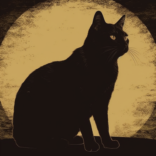 goddesswhite Create a hyper realistic silhouette of a cat with 6a9227ba 8635 4749 96ba f388cf0a5d32.png
