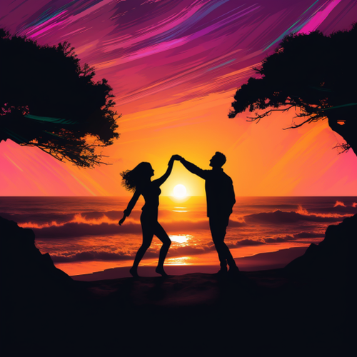 goddesswhite Create a silhouette image of a man and a woman hol 300d0382 1b78 4925 bf5b 3a741129af7b.png