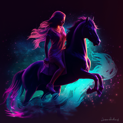 goddesswhite Create a neon silhouette of a teenage girl on hors 0722897d 2205 42b3 a9d6 91fa2fe4b56f.png