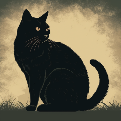 goddesswhite Create a hyper realistic silhouette of a cat with cf36c8f6 9c40 4c7b 857a 76979965a84e.png