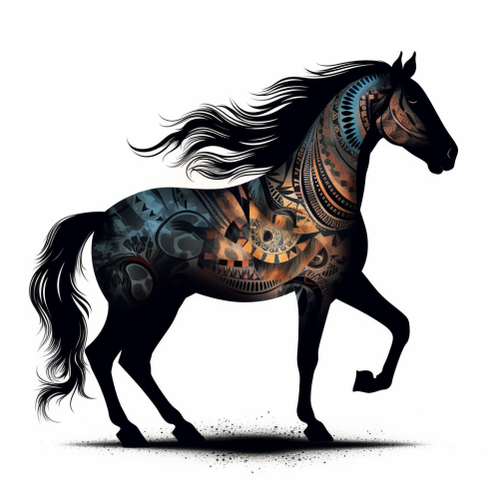 goddesswhite Create a hyperrealistic silhouette of a majestic h 550dfc8e 8a6e 4179 acaa 39994bb17a74.png