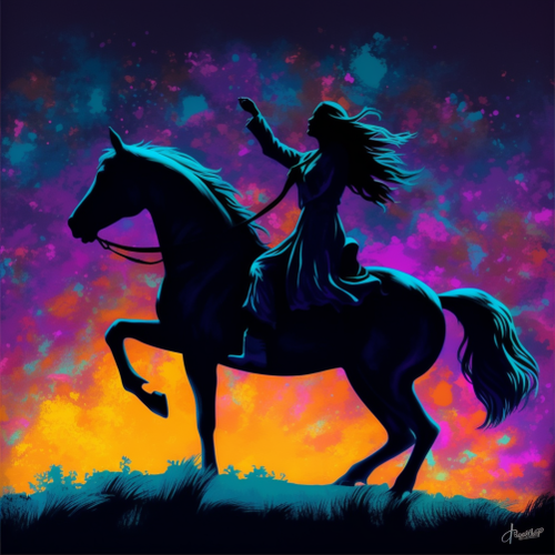 goddesswhite Create a neon silhouette of a teenage girl on hors bafa370c 9450 424d bddd d0fb88a4912d.png