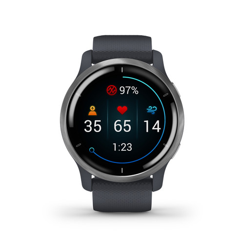 Venu 2, Silver with Granite Blue Band.jpg