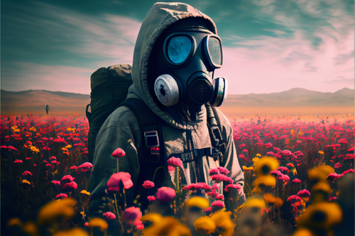 charliet A person wearing a gas mask and standing in a field of a38be185 9538 44de a5ed 99502f9d62b3.png
