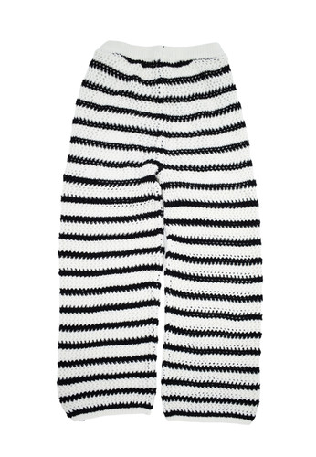 manila grace kids pantalone in maglia righe bambina b.jpg