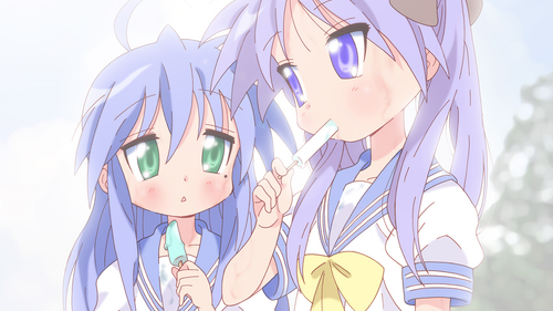  hiiragi kagami and izumi konata lucky star drawn by yamasaki wataru 3984415088ed50c90bd16f5908f7879.png