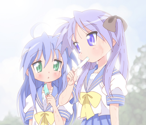  hiiragi kagami and izumi konata lucky star drawn by yamasaki wataru 3984415088ed50c90bd16f5908f7879.png