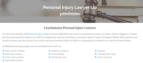EBAB Personal Injury Lawyer
2602 50 Ave
Lloydminster, AB T9V 2S3
(587) 605-7003