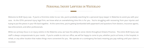 Auto Injury Accident Lawyer Waterloo - BLW Injury Law (226) 499-5287.png