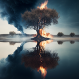 Pohon yang terbakar 01