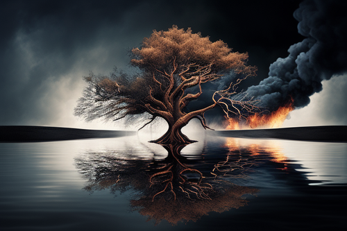 Pohon yang terbakar 03