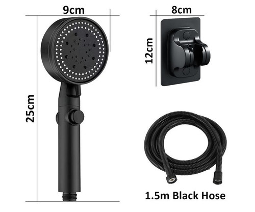 shower head water saving black 5 mode ad description 0.jpg